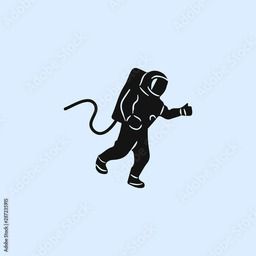 Tableau sur toile astronaut flat icon