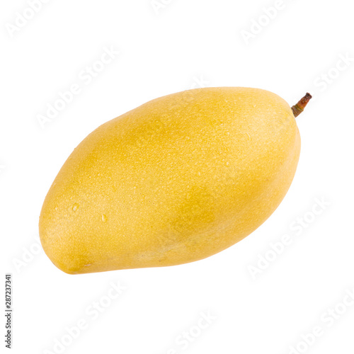 yellow mango isolated on white background