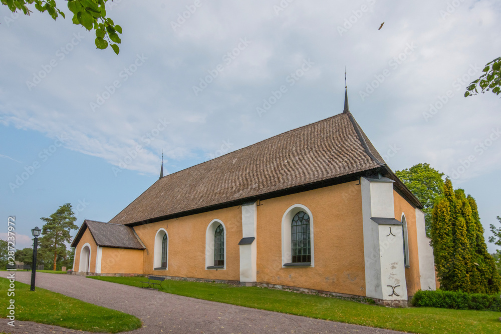The church at Almunge village from 1100s in the rural area between Stockholm and Uppsala The church at Almunge village from 1100s in the rural area between Stockholm and Uppsala