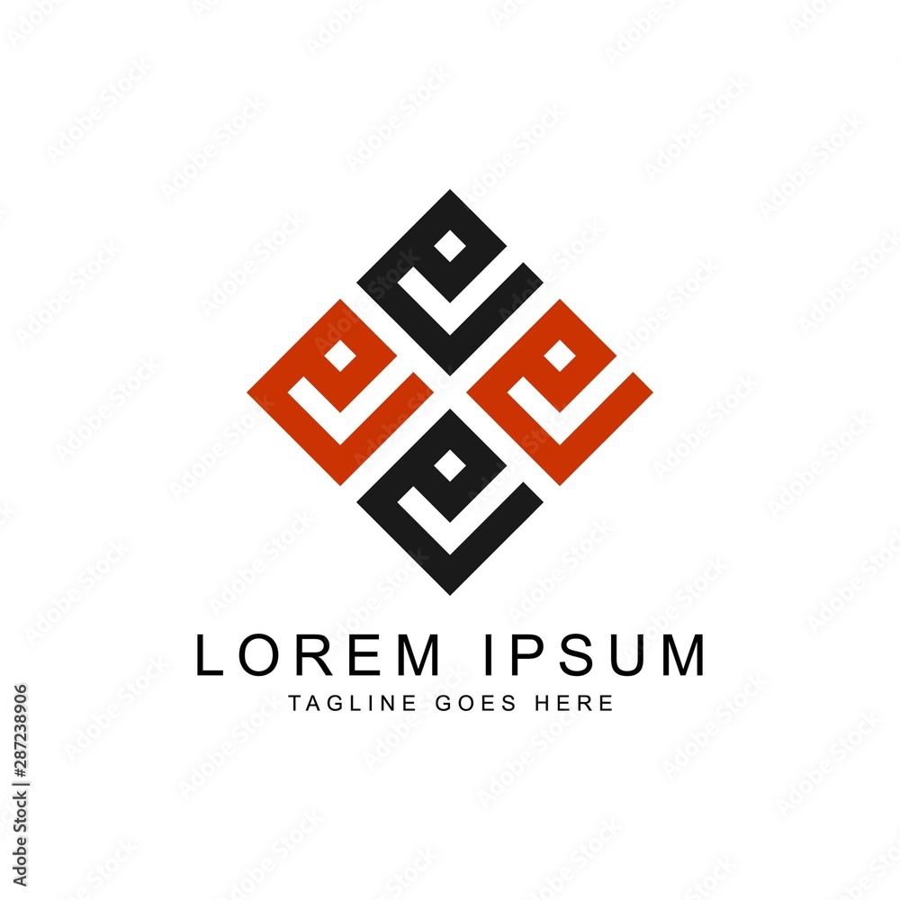 abstract with geometric logo template abstract with geometric logo template