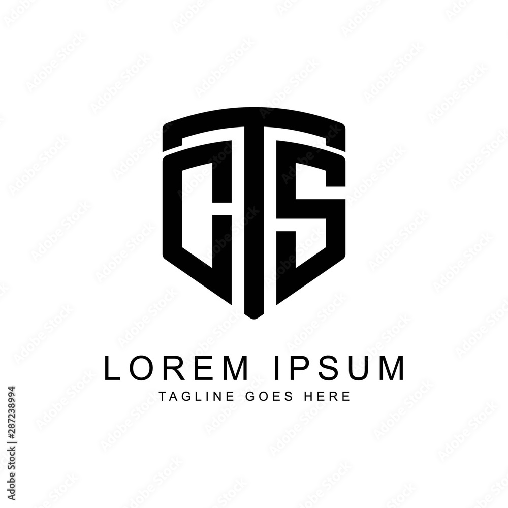 sheild initials logo template sheild initials logo template