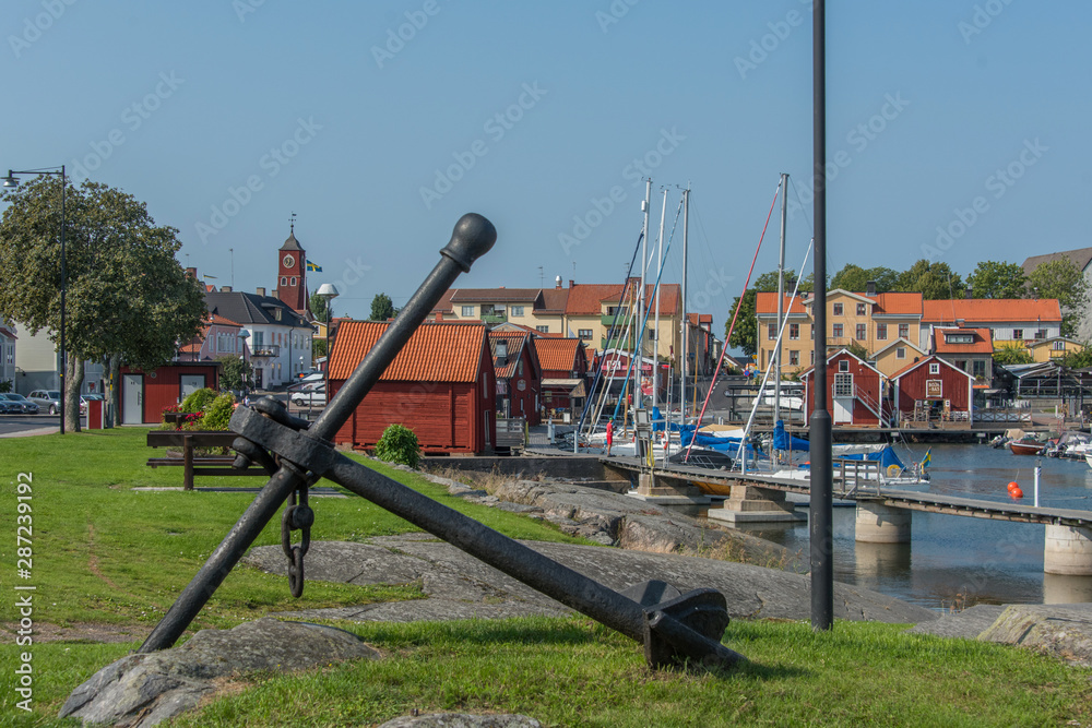 View over the harbour of the town Öregrund in the archipelago north of Stockholm View over the harbour of the town Öregrund in the archipelago north of Stockholm
