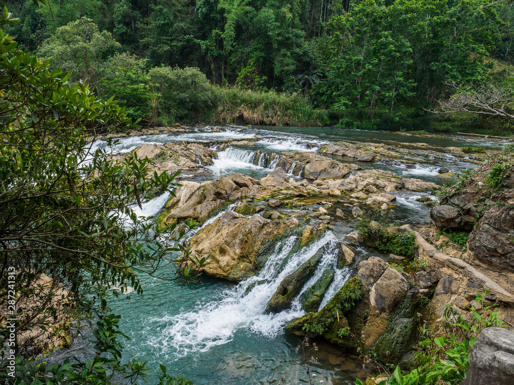 Fototapeta premium DuoYiHe river near LuoPing in Yunnan province China.