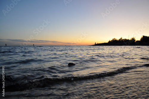 sunset over the sea