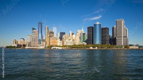 Southern end of Manhattan with the Battery Park © Lux