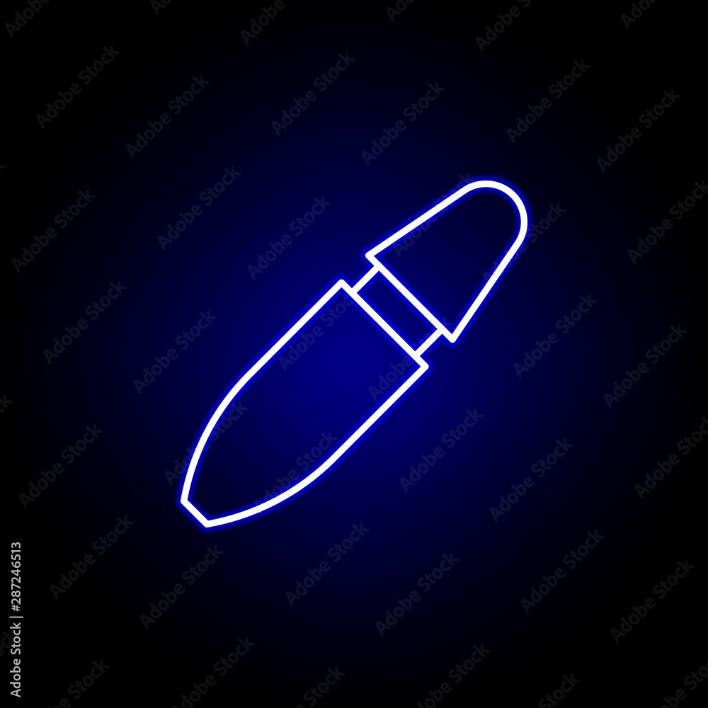 mascara line neon icon. Elements of Beauty and Cosmetics illustration icon. Signs and symbols can be used for web, logo, mobile app, UI, UX mascara line neon icon. Elements of Beauty and Cosmetics illustration icon. Signs and symbols can be used for web, logo, mobile app, UI, UX