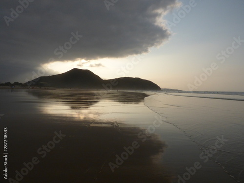 Obraz na płótnie Paisaje playa calma y plenitud