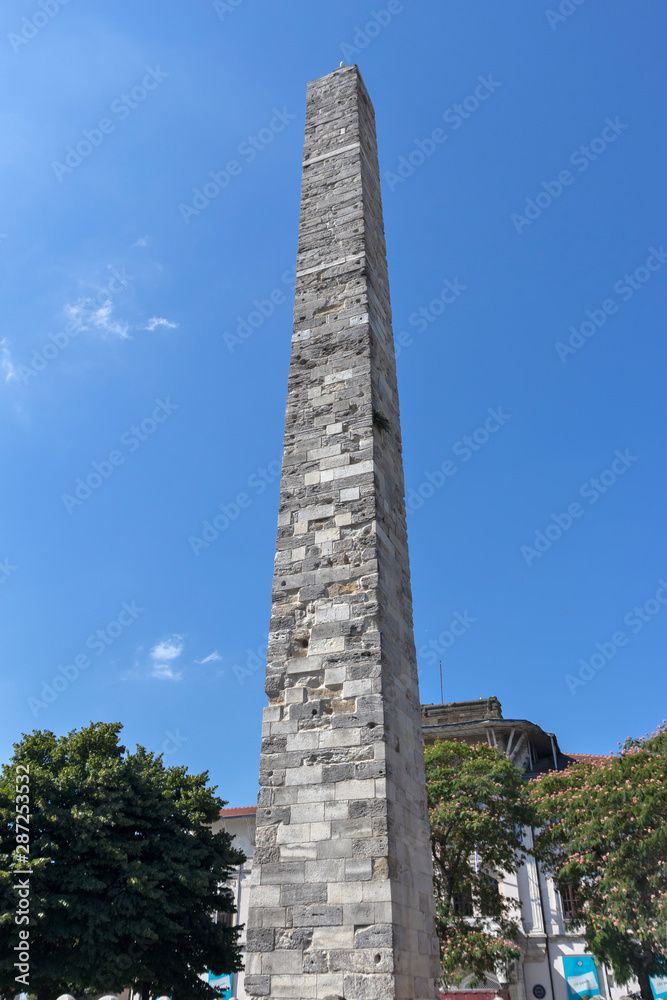 Walled Obelisk in city of Istanbul, Turkey