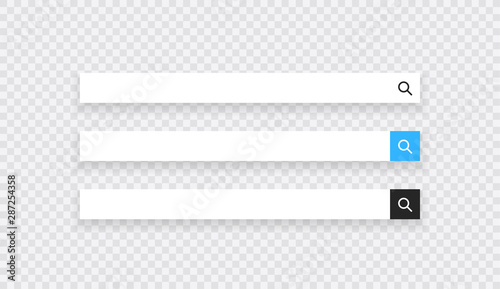 Set www search bar icons. Vector illustration isolated on white background. www search bar icon for web site, app, ui and logo. Concept search and www.