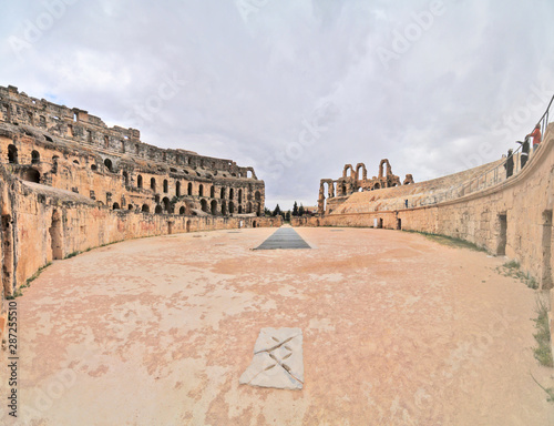 Roman Amphitheater of El Jem in Tunisia