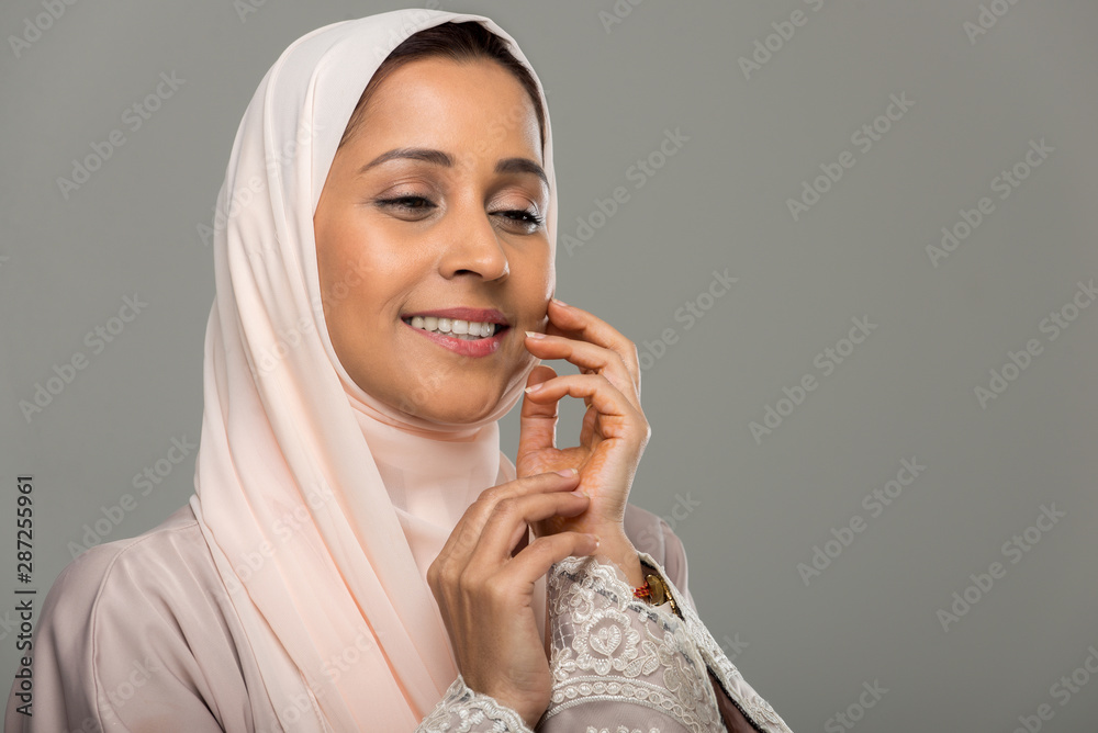 Arabian woman isolated on background