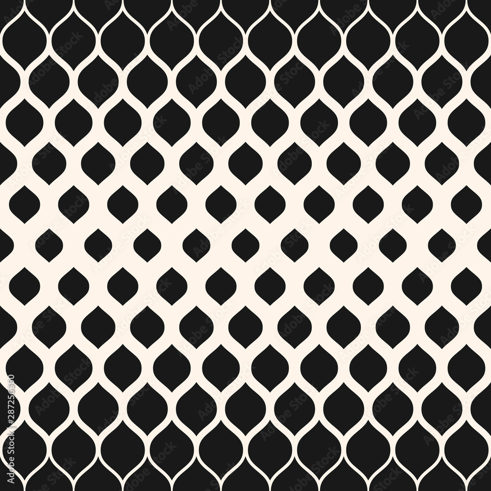 Fototapeta premium Monochrome pattern with halftone transition effect, vertical gradient transition