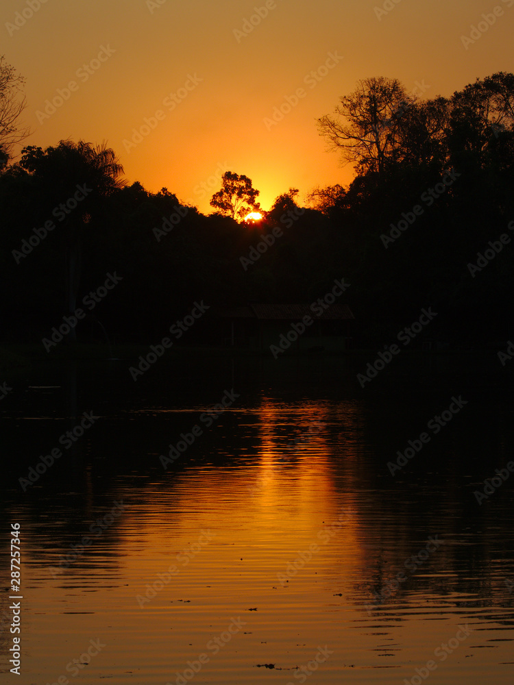 Sunrise In Brazilian. Very beautiful, the sunrises in brazilian savannah has many colors. Sunrise In Brazilian. Very beautiful, the sunrises in brazilian savannah has many colors.