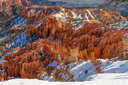 Red Hoodoos and Snow of Bryce
