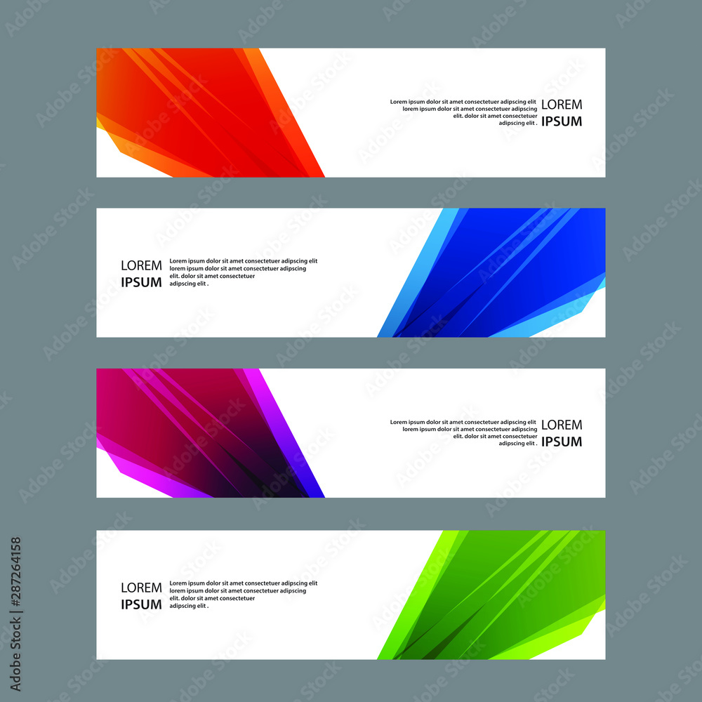 Fototapeta premium Vector Abstract banner web template