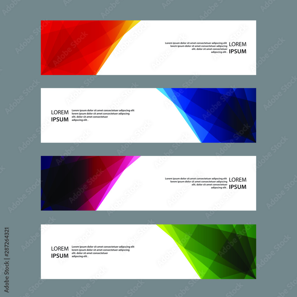 Vector Abstract banner web template Vector Abstract banner web template
