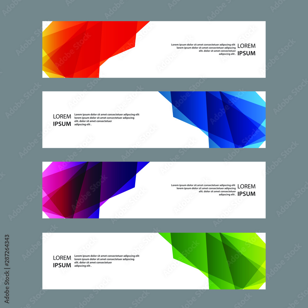 Fototapeta premium Vector Abstract banner web template