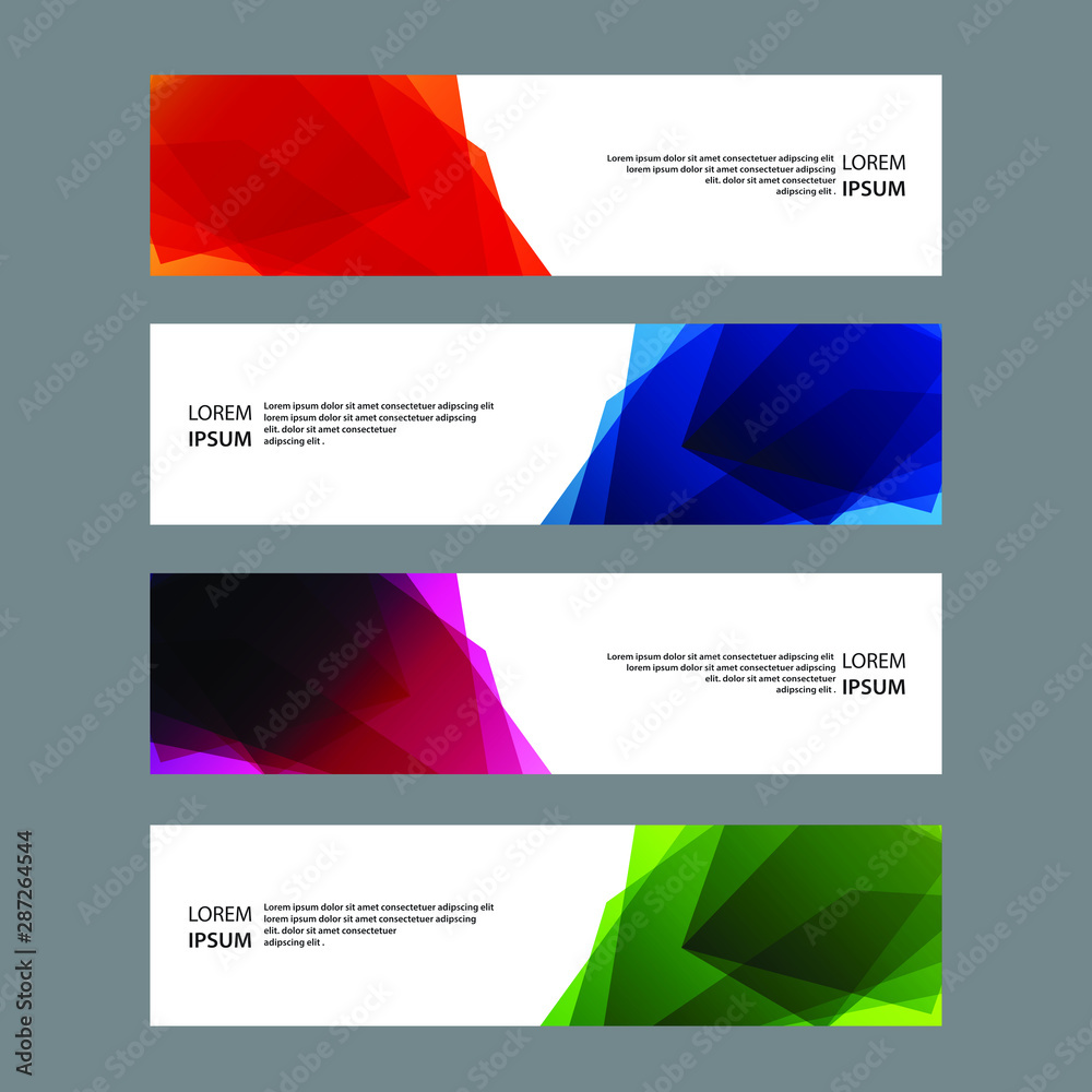 Fototapeta premium Vector Abstract banner web template