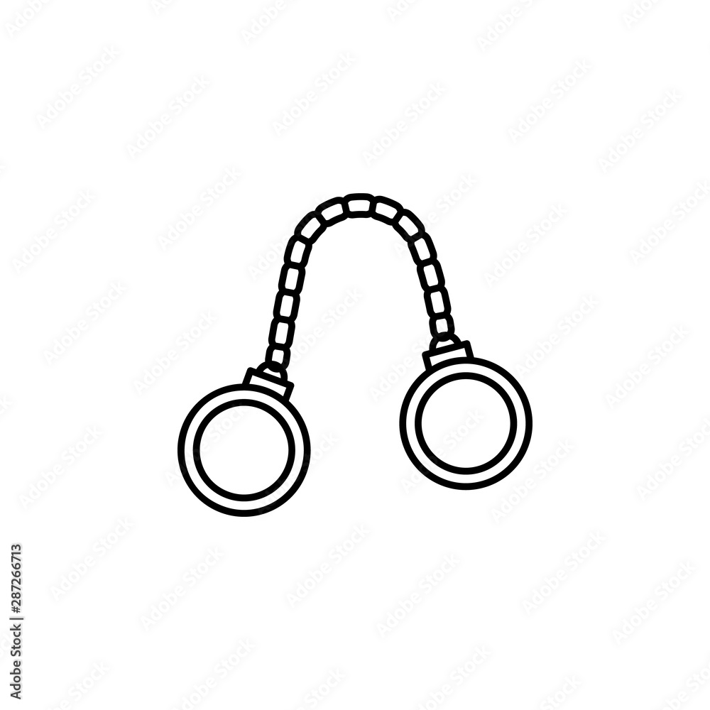 Handcuffs, addiction icon. Element of addictions icon Handcuffs, addiction icon. Element of addictions icon