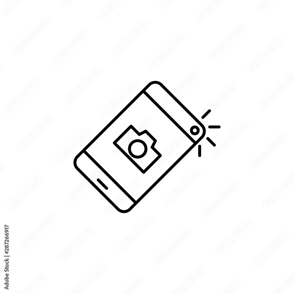 Selfie, camera, addiction icon. Element of addictions icon