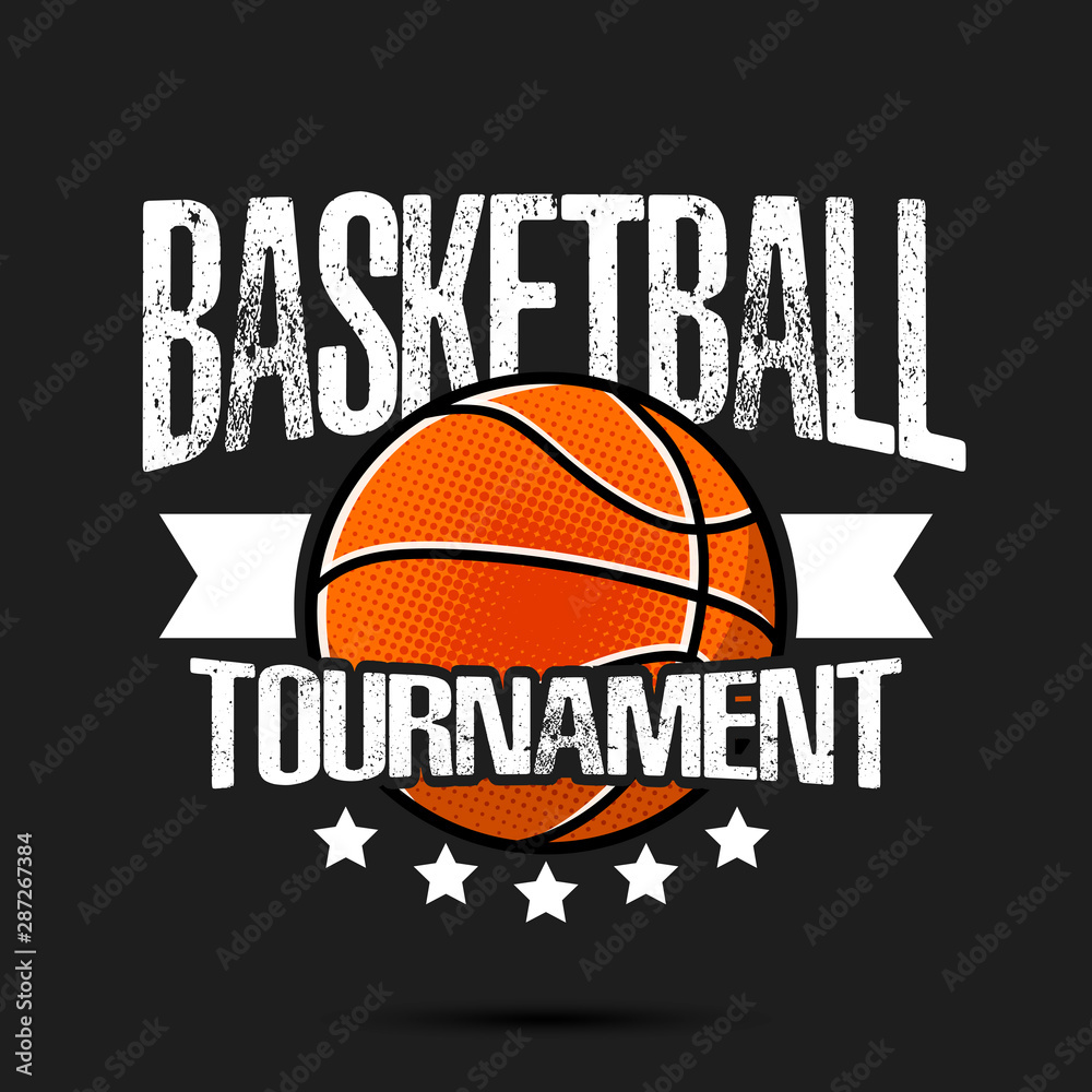 Basketball logo design template