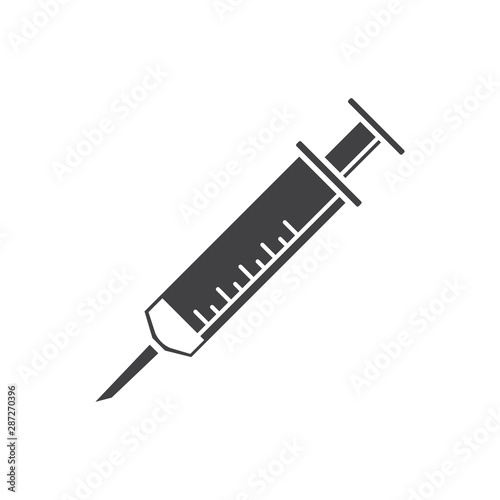 Flat injection vector icon illustration