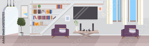 modern living room interior empty no people house room with furniture flat horizontal