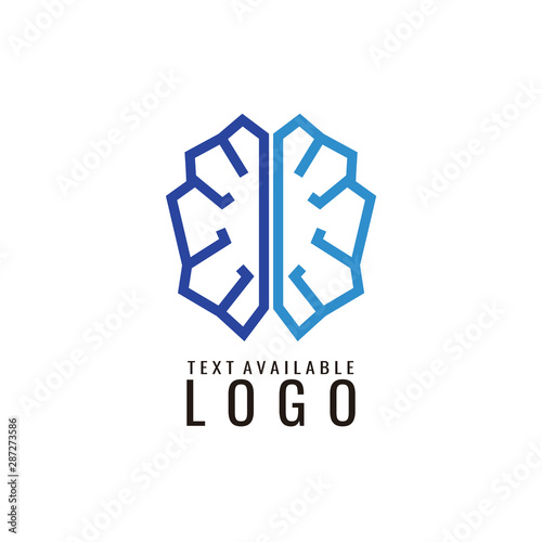 brain logo, mind design template