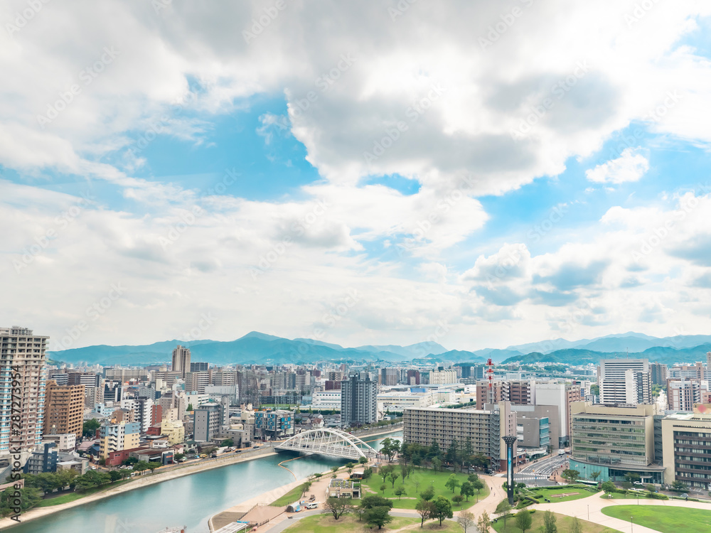 Fototapeta premium 都市風景 北九州市