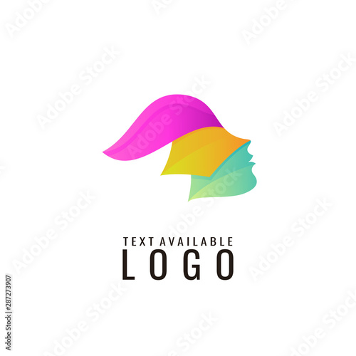 head logo, people design template