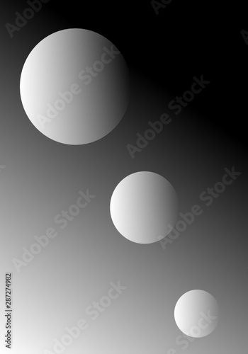 abstract black and white circle 