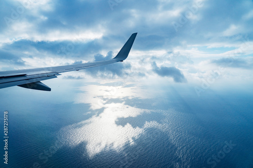 飛行機から見る風景