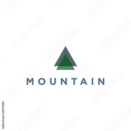 Free Download abstract mountain logo icon, adventure logo design. vector illustration, modern style. - GFXLoad