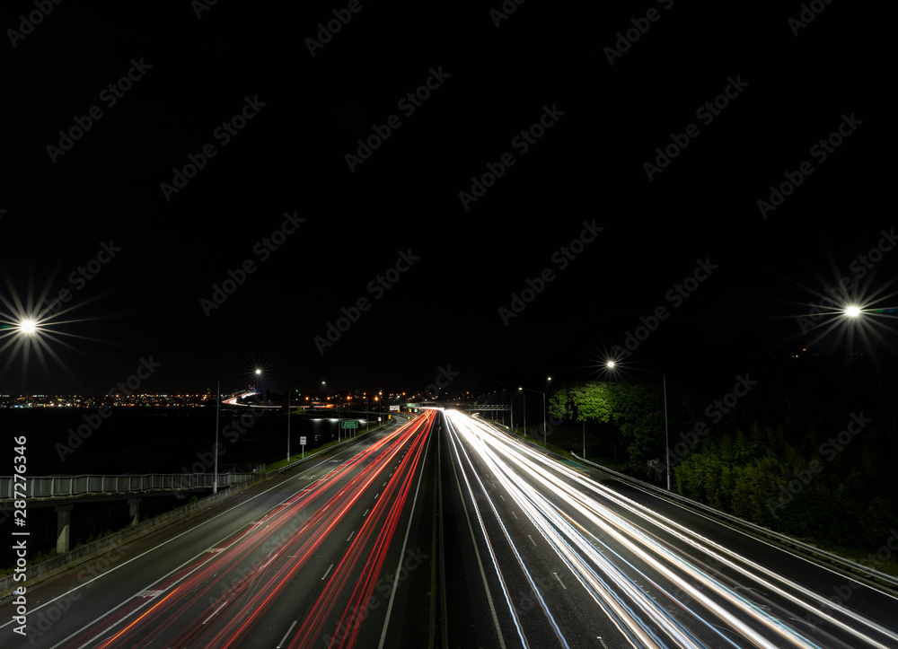 Long Exposure of Auckland Motorway
