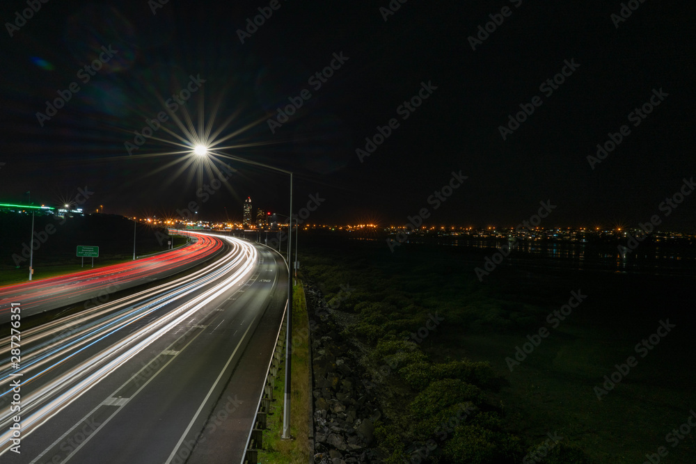 Auckland Motorway at Night