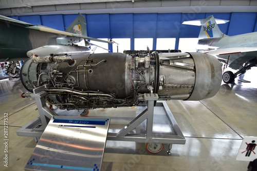 engine of an airplane