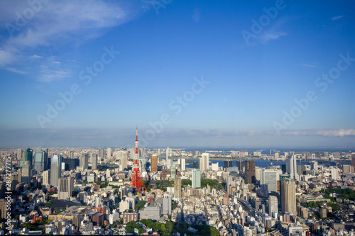 Tokyo Tower and city center_01／東京タワーと都心の街並み_01