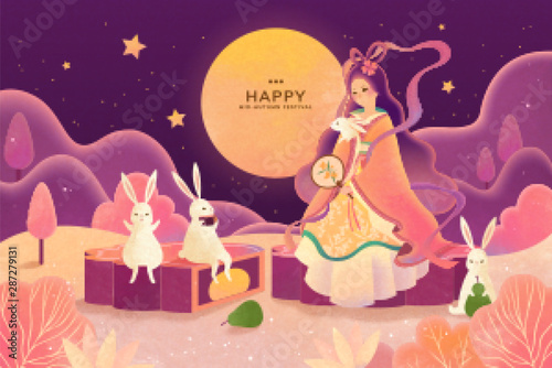 Chang'e and jade rabbit