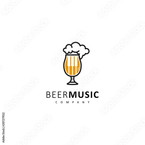 beer music icon logo