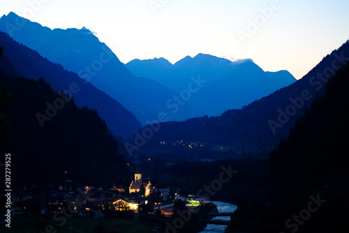 Isel Valley near Huben, Tyrol, Austria photo