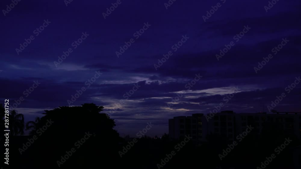 Time lapse sunset with cloudy Time lapse sunset with cloudy