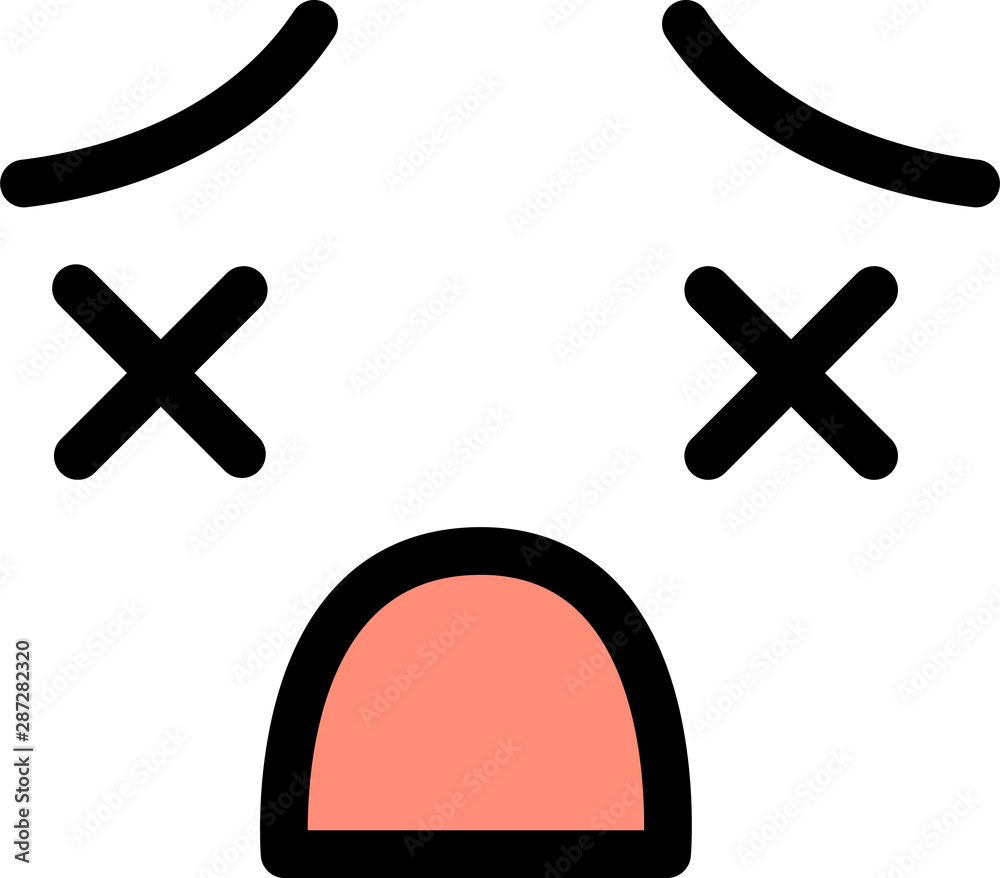 Obraz premium Movement of emotion face icon