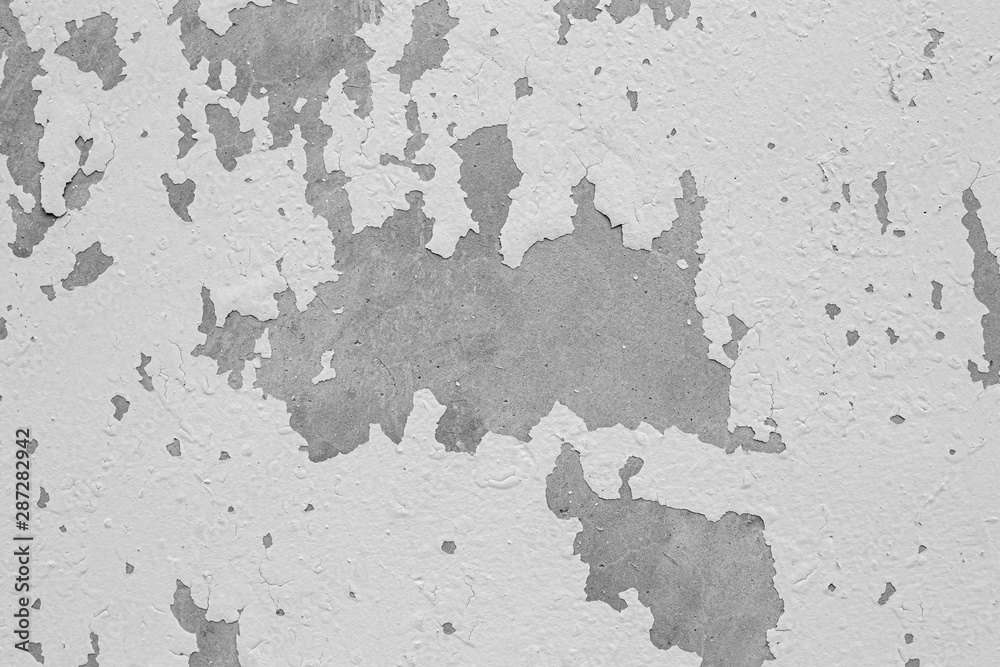 Obraz premium white wall with cracks background
