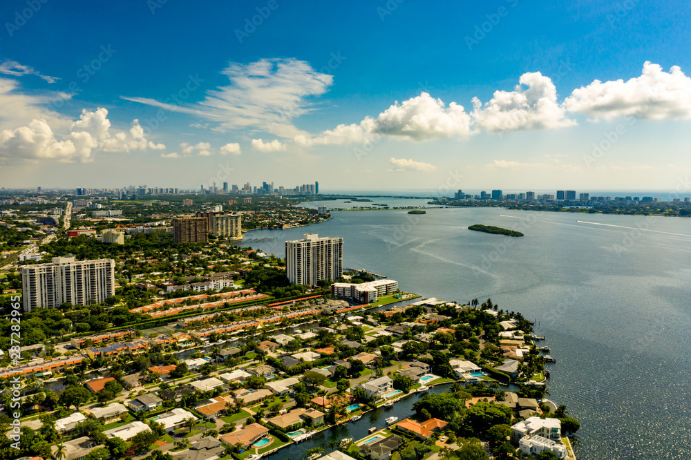 Miami Florida with views of Biscayne Bay Florida
