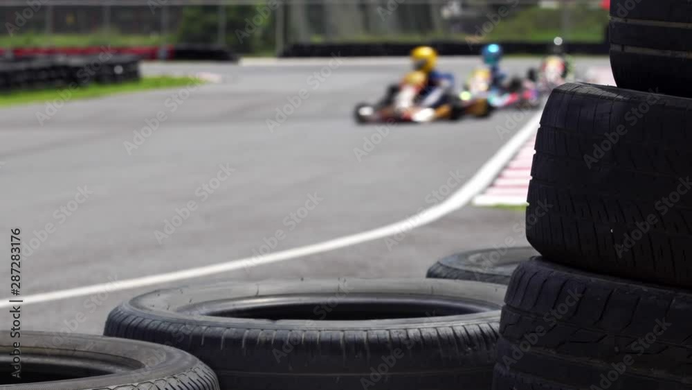 Go Karts increase speed in race track
