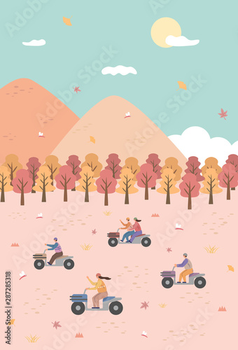Exciting Autumn Travel Illustrations Collection