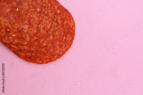 slices of chorizo from Pamplona