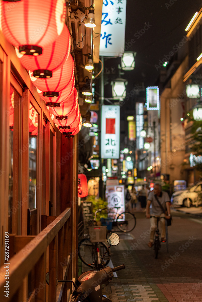 Tokyo, Ueno commercial  district and restaurant