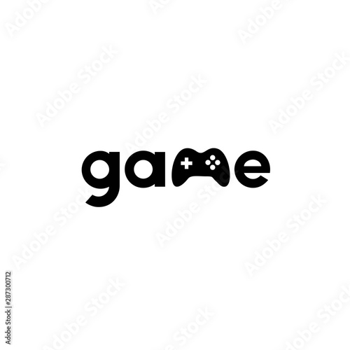 Game logo simple and moderen