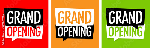 Grand opening	